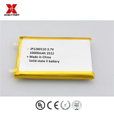 Tahkis-liitium-ioonaku elemendi tootja JP1260110 10000mah